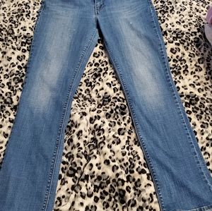 LEVI 525 PERFECT WAIST STRAIGHT LEG BLUE JEANS SIZE 12. PERFECT